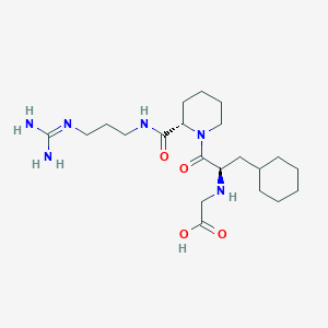 molecular formula C21H38N6O4 B133910 Inogatran CAS No. 155415-08-0