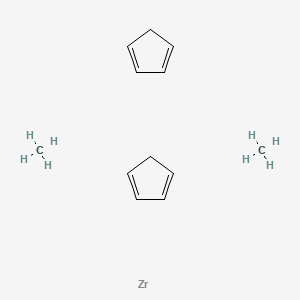 molecular formula C12H20Zr B13391016 Cyclopenta-1,3-diene;methane;zirconium 