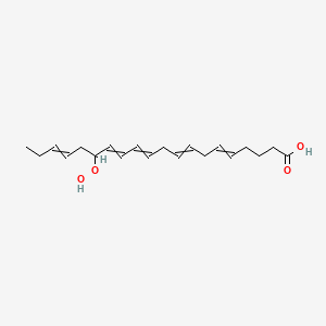 molecular formula C20H30O4 B13391033 15-Hydroperoxyicosa-5,8,11,13,17-pentaenoic acid 