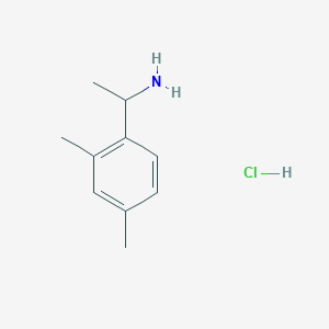 molecular formula C10H16ClN B13391041 1-(2,4-Dimethylphenyl)ethan-1-amine hydrochloride 