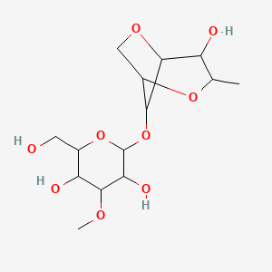 2-(Hydroxymethyl)-6-[(4-hydroxy-3-methyl-2,6-dioxabicyclo[3.2.1]octan-8-yl)oxy]-4-methoxyoxane-3,5-diol