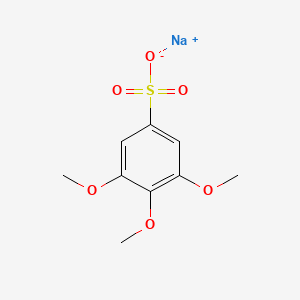 molecular formula C9H11NaO6S B13391048 3,4,5-Trimethoxybenzenesulfonic acid sodium salt 