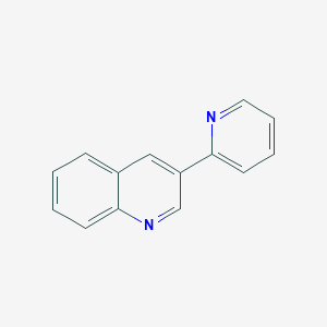molecular formula C14H10N2 B1339106 3-吡啶-2-基喹啉 CAS No. 28674-69-3