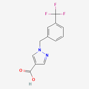 B1339115 1-(3-(Trifluoromethyl)benzyl)-1H-pyrazole-4-carboxylic acid CAS No. 752222-88-1