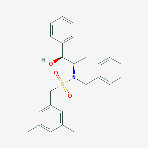 N-benzyl-1-(3,5-dimethylphenyl)-N-[(1S,2R)-1-hydroxy-1-phenylpropan-2-yl]methanesulfonamide