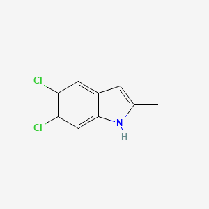 molecular formula C9H7Cl2N B1339117 5,6-二氯-2-甲基-1H-吲哚 CAS No. 479422-03-2