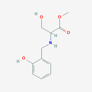 Methyl 3-hydroxy-2-[(2-hydroxyphenyl)methylamino]propanoate