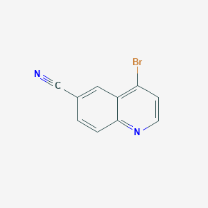 molecular formula C10H5BrN2 B1339123 4-溴喹啉-6-碳腈 CAS No. 642477-82-5