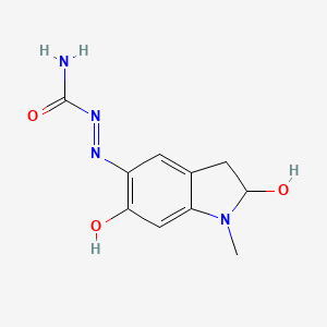 [(2-hydroxy-1-methyl-6-oxo-2,3-dihydroindol-5-ylidene)amino]urea;Carbazochrome