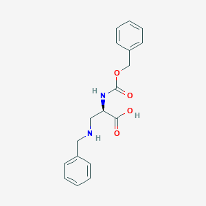 molecular formula C18H20N2O4 B13391280 (R)-3-(benzylamino)-2-(benzyloxycarbonylamino)propanoic acid 