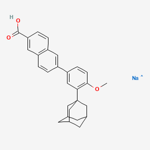 molecular formula C28H28NaO3 B13391286 Adapalene sodium salt 