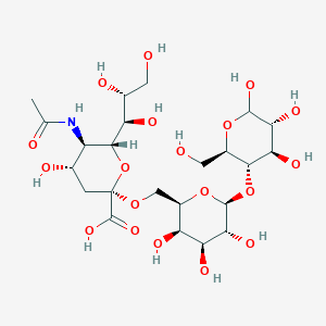 molecular formula C23H39NO19 B13391293 NeuAc(a2-6)Gal(b1-4)Glc 