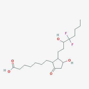 7-[2-(4,4-Difluoro-3-hydroxyoctyl)-3-hydroxy-5-oxocyclopentyl]heptanoic acid