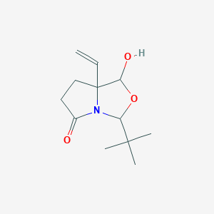 3-Tert-butyl-7a-ethenyl-1-hydroxy-1,3,6,7-tetrahydropyrrolo[1,2-c][1,3]oxazol-5-one