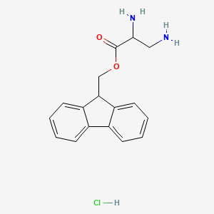 molecular formula C17H19ClN2O2 B13391395 (9H-Fluoren-9-yl)methyl 2,3-diaminopropanoate hydrochloride 