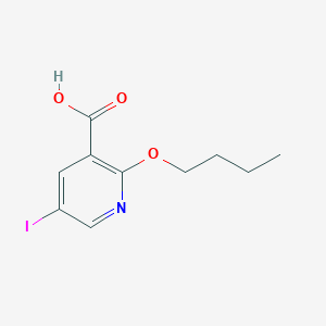molecular formula C10H12INO3 B1339148 5-碘-2-丁氧烟酸 CAS No. 334490-71-0