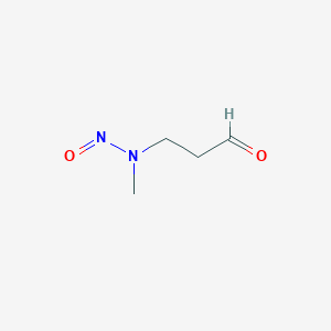 molecular formula C4H8N2O2 B133915 3-(N-Nitrosomethylamino)propionaldehyde CAS No. 85502-23-4