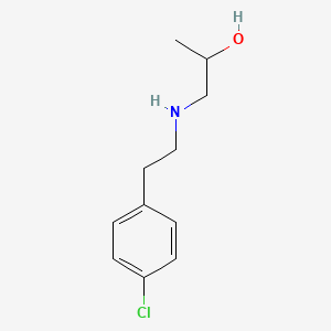 molecular formula C11H16ClNO B1339152 1-((4-氯苯乙基)氨基)丙醇-2 CAS No. 847063-13-2