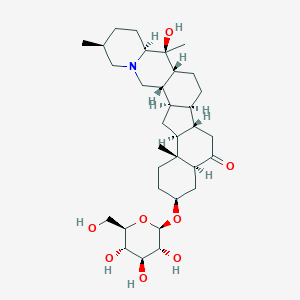 molecular formula C33H53NO8 B133916 Imperialine 3-beta-D-glucoside CAS No. 143120-88-1