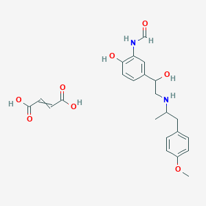 but-2-enedioic acid;N-[2-hydroxy-5-[1-hydroxy-2-[1-(4-methoxyphenyl)propan-2-ylamino]ethyl]phenyl]formamide