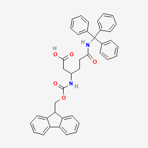 3-(9H-fluoren-9-ylmethoxycarbonylamino)-6-oxo-6-(tritylamino)hexanoic acid