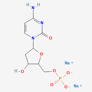 Disodium;[5-(4-amino-2-oxopyrimidin-1-yl)-3-hydroxyoxolan-2-yl]methyl phosphate