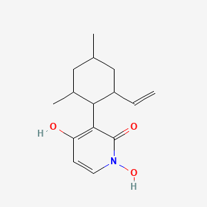 3-[(1R,2S,4R,6S)-2-Ethenyl-4,6-dimethylcyclohexyl]-1,4-dihydroxypyridin-2-one