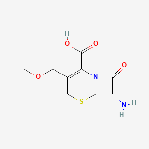 7-amino-3-(methoxymethyl)-8-oxo-5-thia-1-azabicyclo[4.2.0]oct-2-ene-2-carboxylic acid