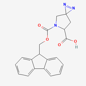 6-(9H-fluoren-9-ylmethoxycarbonyl)-1,2,6-triazaspiro[2.4]hept-1-ene-5-carboxylic acid