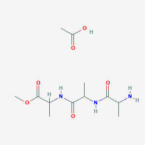 Acetic acid;methyl 2-[2-(2-aminopropanoylamino)propanoylamino]propanoate