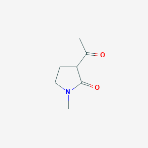 molecular formula C7H11NO2 B1339206 3-乙酰-1-甲基吡咯烷-2-酮 CAS No. 60044-08-8