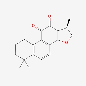 molecular formula C19H22O3 B13392322 (1R)-1,6,6-trimethyl-1,2,6,7,8,9-hexahydrophenanthro[1,2-b]furan-10,11(3aH,11aH)-dione 