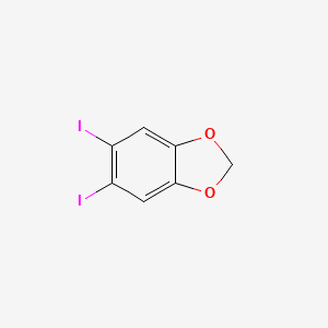 molecular formula C7H4I2O2 B1339240 5,6-Diiodobenzo[d][1,3]dioxole CAS No. 5876-52-8