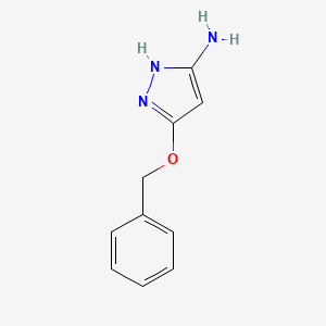 molecular formula C10H11N3O B1339244 5-(苯甲氧基)-1H-吡唑-3-胺 CAS No. 1000896-40-1