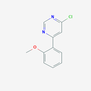 molecular formula C11H9ClN2O B1339253 4-クロロ-6-(2-メトキシフェニル)ピリミジン CAS No. 75634-03-6