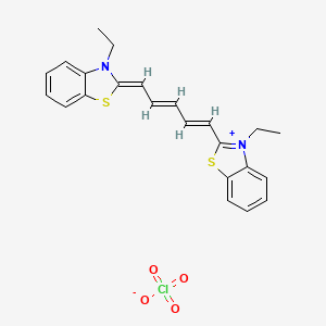 molecular formula C23H23ClN2O4S2 B1339257 3-乙基-2-[5-(3-乙基-1,3-苯并噻唑-2(3H)-亚烷基)戊-1,3-二烯-1-基]-1,3-苯并噻唑-3-鎓高氯酸盐 CAS No. 22268-65-1