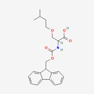 2-(9H-fluoren-9-ylmethoxycarbonylamino)-3-(3-methylbutoxy)propanoic acid