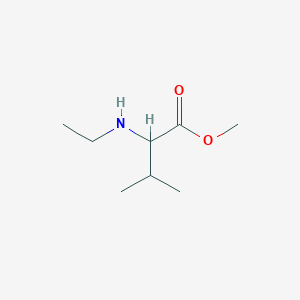 molecular formula C8H17NO2 B13392769 Methyl 2-(ethylamino)-3-methylbutanoate 