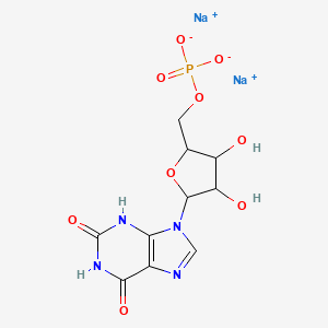 disodium;[(2R,3S,4R,5R)-5-(2,6-dioxo-3H-purin-9-yl)-3,4-dihydroxyoxolan-2-yl]methyl phosphate