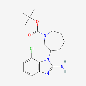 tert-butyl (3R)-3-(2-amino-7-chloro-1H-1,3-benzodiazol-1-yl)azepane-1-carboxylate