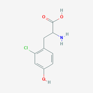 molecular formula C9H10ClNO3 B13393199 2-Amino-3-(2-chloro-4-hydroxyphenyl)propanoic acid 