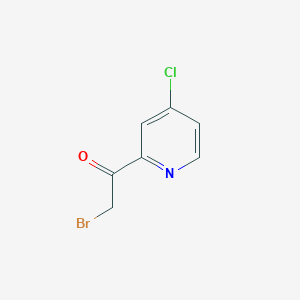 B1339344 2-Bromo-1-(4-chloropyridin-2-YL)ethanone CAS No. 718595-36-9