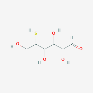 molecular formula C6H12O5S B13393446 D-Glucose, 5-thio- 