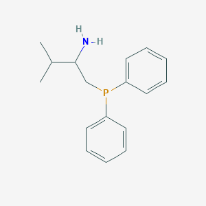 molecular formula C17H22NP B13393458 (R)-1-(Diphenylphosphino)-3-methyl-2-butanamine 