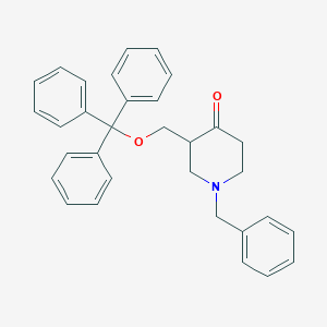 B1339381 1-Benzyl-3-((trityloxy)methyl)piperidin-4-one CAS No. 234757-27-8