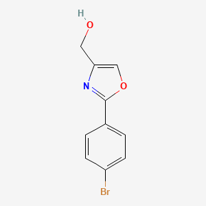 molecular formula C10H8BrNO2 B1339382 (2-(4-溴苯基)噁唑-4-基)甲醇 CAS No. 36841-48-2