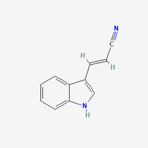 molecular formula C11H8N2 B1339391 (E)-3-(1H-吲哚-3-基)丙烯腈 CAS No. 85452-78-4