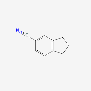 molecular formula C10H9N B1339397 2,3-二氢-1H-茚-5-腈 CAS No. 69975-67-3