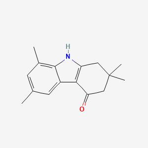 molecular formula C16H19NO B1339399 2,2,6,8-四甲基-1,2,3,9-四氢-4H-咔唑-4-酮 CAS No. 166099-06-5