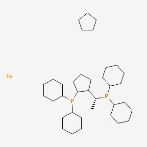 (R)-(-)-1-[(S)-2-(dicyclohexylphosphino)ferrocenyl]ethyldicyclohexylphosphine